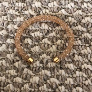 Gold Swarovski crystal bracelet